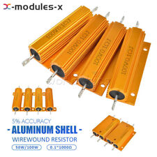 50w 100w 0.1-1000 Ohm Watt Shell Power Aluminum Housed Case Wirewound Resistor