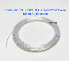 10m 18awg 0.75mm2 Kamaudio 19 Strand 6n Occ Silver Plated Wire Teflon Cable