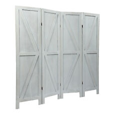 4 Panel Folding Room Divider Wood Privacy Screen Home Office Partition Wall
