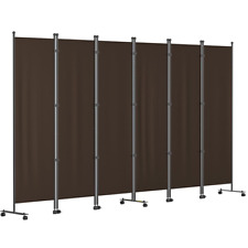 6 Panel Office Partition 6 Ft Tall Room Divider 121 W X 14 D X 73h