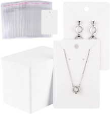 150 Set Earring Holder Cards Necklace Display Cards With 150pcs Bags For Selling