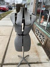 Vintage Acme Antique Adjustable Dress Form Mannequin Iron Stand