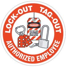 Lock Out Tag Out Authorized Hard Hat Decal Hard Hat Sticker Helmet Safety H26