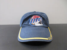 Miller Hat Cap Strap Back Blue Yellow Miller Lite Beer Us Navy Military Mens