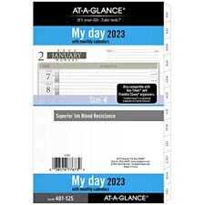 At-a-glance 2023 Daily Planner Refill Hourly 12010 Day-timer 5-12 X 8-1...
