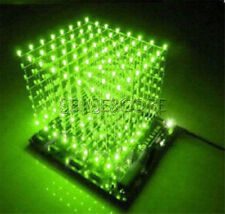 3d Light Cube Diy Kit 8x8x8 3mm Led Cube Green Ray Led New