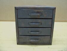 Vintage Metal Industrial Tool Bolt Parts Storage Bin Drawer Organizer Cabinet