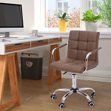 Midback Executive Modern Office Chair Computer Desk Task Pu Leather Swivel
