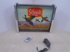 Schmidt Beer Pheasant Scene Led Display Light Sign Box
