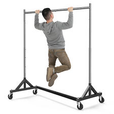 Hokeeper Commercial Adjustable Rolling Clothing Garment Rack 400lbs Heavy Duty