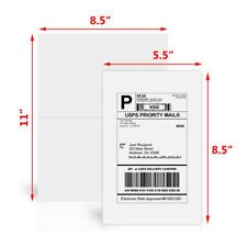 Labels Premium Mailing Shipping 8.5x5.5 Half-sheet Self Adhesive 50-10000 Sheet