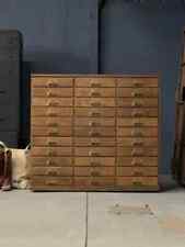 Large Antique Print Cabinet Blueprint Cabinet Flat File Cabinet Map Cabinet