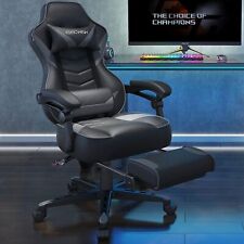Elecwish Gaming Chair Ergonomic Swivel Recliner Office Seat W Lumbar Support