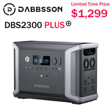 Dabbsson Dbs2300 Plus Ups Solar Generator 2330wh Portable Camping Power Station