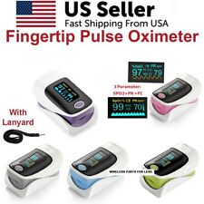 Finger Pulse Oximeter Blood Oxygen Spo2 Monitor Pr Pi Respiratory Rate Ce