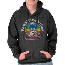 Positive Vibes Pawsitive Slush Puppie Logo Adult Long Sleeve Hoodie Sweatshirt