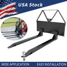 46 Inch Pallet Fork Attachment Tractor Skid Steer Quick Tach 2600 Lbs Capacity