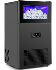 Upgraded Commercial Ice Maker 130lbs24h With 35lbs Storage Bin 15 Wide Froste
