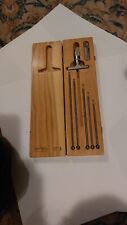 Scherr-tumico Machinist Micrometer Depth Gauge Set W6x Rods Wooden Case Great
