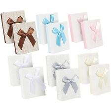 12 Pcs Jewelry Gift Box Necklace Bracelet Cardboard For Bridesmaid Wedding Party