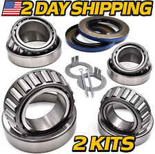 2 Kits 5200-6k Lb Trailer Wheel Bearing Kit 2558025520 1512315245 W Seals