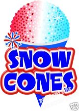 Snow Cones Decal 14 Sno Kones Shaved Ice Concession Food Truck Vinyl Sticker