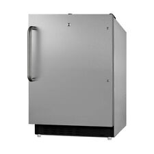 Summit Alrf49bcss 19 Undercounter Freezerrefrigerator W 1 Solid Door 3 Gl...