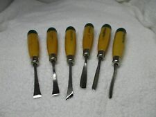 6 Piece Millers Falls Tools Usa No 106 Hand Carving Tools Chisels Woodworking