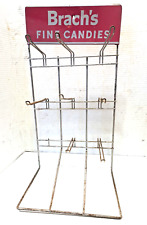 Vintage Original Brachs Fine Candies Wire Retail Store Display Rack 25x13x9