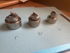 Set Of All 3 Stainless Steel Piece Maker Knockout Punch With Die Set