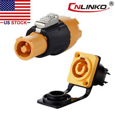 Cnlinko 3 Pin Connector Plug Socket Waterproof Ip67 Compatible W Neutrik M24