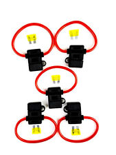 5 Pack 10 Gauge Inline Atc Fuse Holder20 Amp Fuse Cover New Car Truck Install