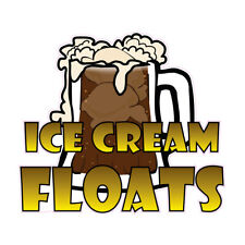 Food Truck Decals Ice Cream Floats Style A Retail Concession Sign Brown