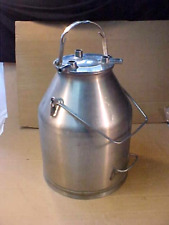 Vtg Delaval 5 Gallon Stainless Milking Machine Bucket Pail Can Lid