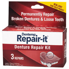 Doc Repair-it Temporary Emergency Denture Repair Kit 3 Repairs D-291 New
