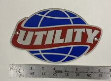  Vintage Aluminum Utility Trailer Logo Side Badge Raised Letters 
