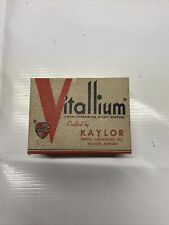 Vintage Oddity Vitallium Dentures False Teeth Box