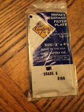 Vintage Comfort Line Impact Resistant Filter Plate 4-14 X 2 Shade 6 Nos