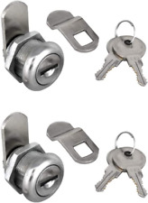 2pcs Cabinet Cam Lock Keyed Alike Tool Box Locks 58 Cylinder For Truck Pickup