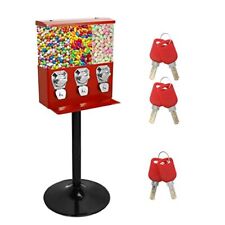 Commercial Candy Vending Machines For Business 3-compartment 3-canister Red