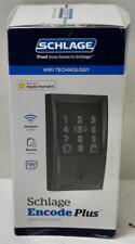 New - Schlage Encode Plus Wi-fi Smart Deadbolt Lock Matte Black Be499wb Cen 622