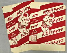 2 Vintage Manley Hi-pop Popcorn Box - Vending Theater Advertising 1946 Mint