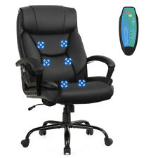 Big Tall 500lbs Massage Office Chair Executive Pu Leather Computer Desk Chair
