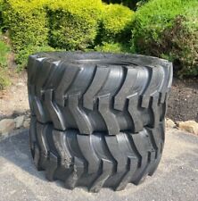 2 New Loadmax Backhoe Tires 14 Ply - R4-19.5lx24 - For Case Cat More