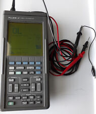 Fluke 97 Dual Channel 50 Mhz Handheld Scopemeter With Leads And Extra Probes.