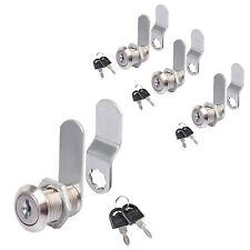 4 Set Universal Tool Box Locks Chest Key Storage Truck Safe Cylinder Cam Locks