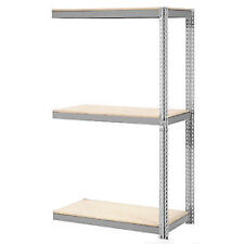 Expandable Add-on Rack With 3 Levels Wood Deck 1500lb Cap Per Level 48w X