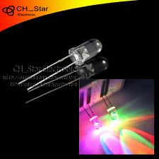 100pcs Water Clear Slow Flash 5mm Rgb 2 Pin Automatically Flashing Led Diodes