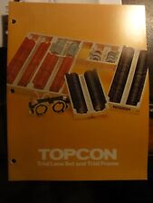 Topcon Trial Lens Setincluding Case Frame Ophthalmology Optometry Brochure
