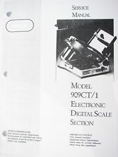 Berkel 909ct1 Electronic Digital Scale Section Service Manual